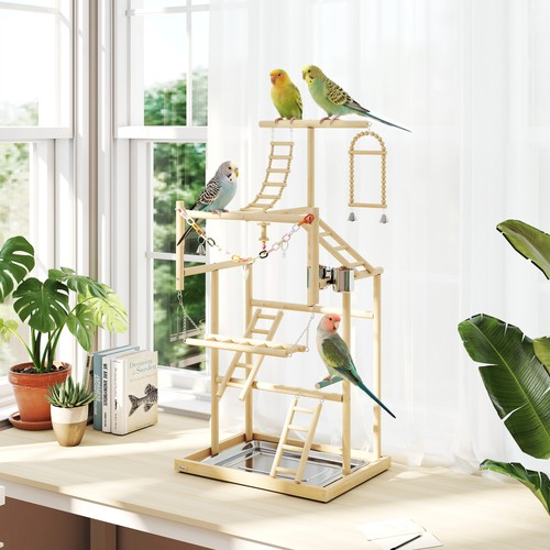 Pawhut wooden bird playground - pawhut,