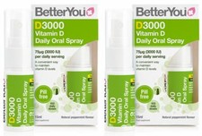 BetterYou Vitamin D 3000IU Spray - 15ml (Pack of 2)