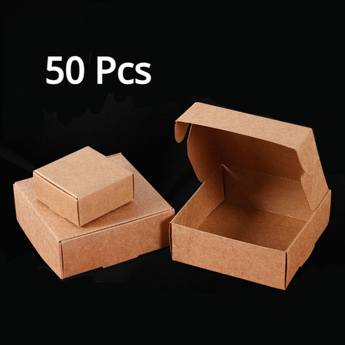 50x kraft gift packaging - kraft, box