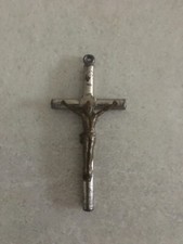 Vintage Italian Catholic Crucifix (8.5x4cm/weighs 35g) could be added to necklac