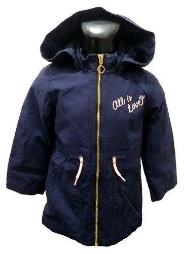 New girls navy parka all - parka, "all