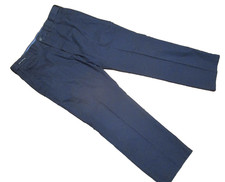 Marks & Spencer Blue Harbour Super Lightweight navy cotton mix trousers waist 36