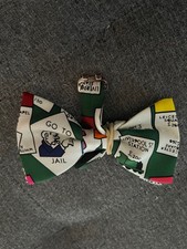 Monopoly Bow tie, Collectable Retro Classic Board Games, Pre-tied Bow tie. New