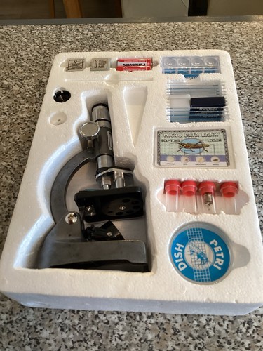 Vintage childs microscope set - vintage,