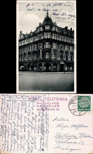 Postcard hanover lot - at, hotel