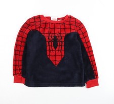 Marvel Spider-Man Boys Red Fleece Top 3-4 Years