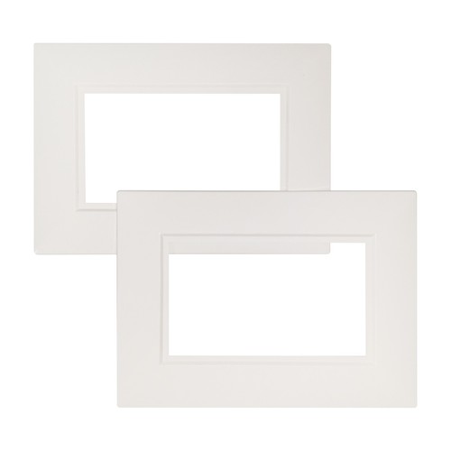 Double socket white - white, finger