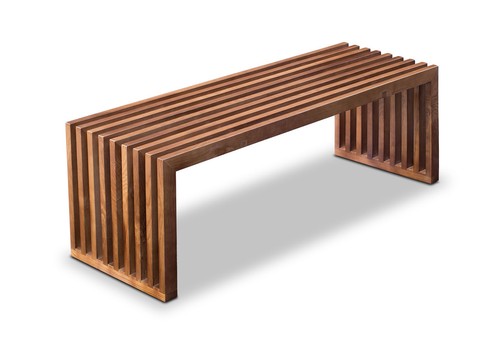 Walnut bench seat solid - walnut,