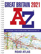 Great Britain A-Z Road Atlas 2021 (A4 Spiral) by A-Z Maps Book The Cheap Fast