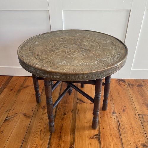 Brass tray table - tray, vintage