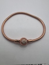 Pandora Moments Snake Bracelet. 19cm. Rose Gold Colour