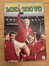 FKS World Cup Soccer Stars Mexico 70 1970 P/Complete Sticker Album Only 11 short