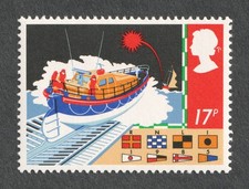 1985 17p RNLI Lifeboat and Signal Flags. Safety at Sea. SG 1286
