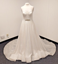 Viva Bride White Ivory Sparkle Glitter Princess Style Wedding Dress Gown See Des