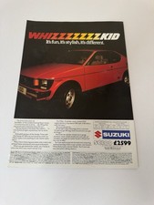 Original Suzuki SC100 Red Magazine Advert Frame Ready Man Cave Wall Art Retro