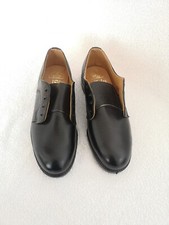 Goliath Black Leather Shoes  Steel Toe Cap 120 Joules England Men's Size 7 New 