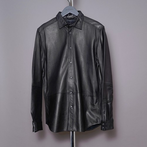 Diesel leather shirt jacket - leather,