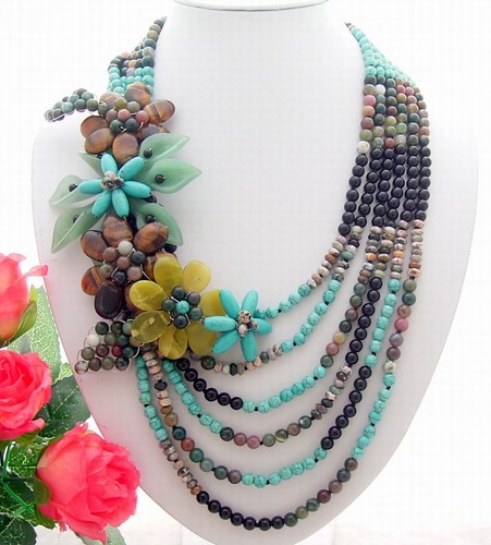 Turquoise agate onyx - 21",