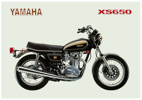 Yamaha poster xs650 1977 - poster, d