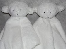 Boots Mini Club lamb comforter soft toy white blankie sheep