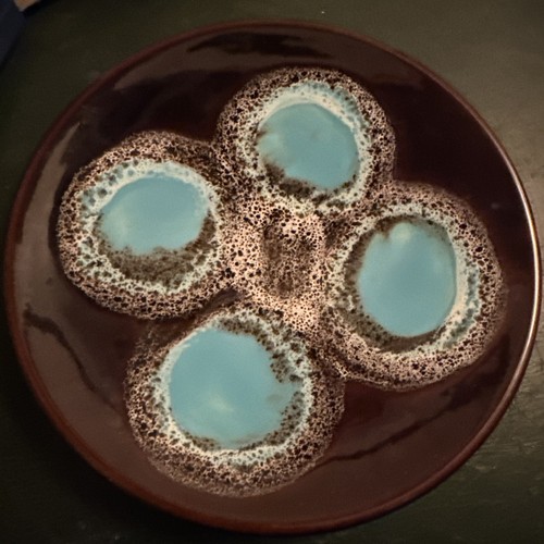 Vallauris style pottery plate - vallauris,