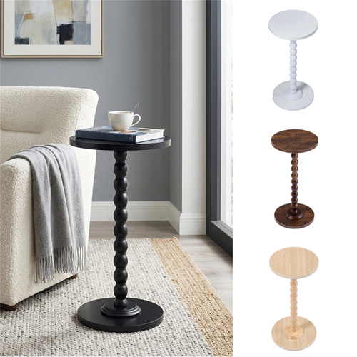 Small round side table end - table,