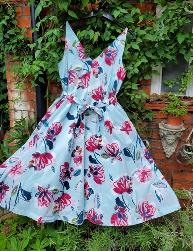 Monsoon light blue - , floral