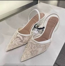 Zara Pointed Embroidered Heel