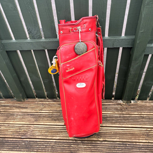 Slazenger red leather carry - slazenger,