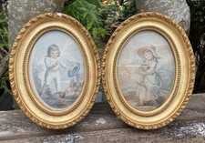 Pair antique georgian oval - georgian,