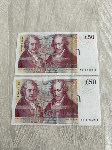 Old 50 british bank - old, x