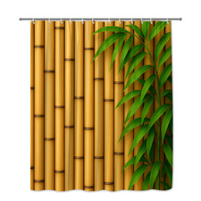 Bamboo Shower Curtain with