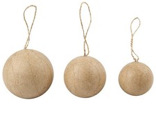 6 Assorted Round Paper Mache