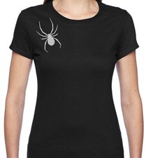 Spider Brooch T-Shirt - Silver