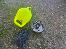 Complete Mushroom Anchor Kit, 5 lbs with Rope Hardware with Marker Buoy Steel