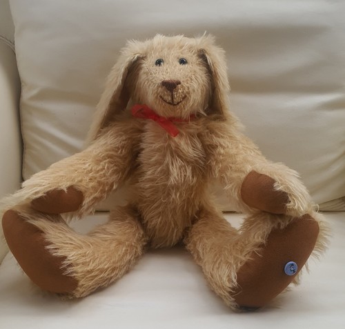Lovely handmade mohair rabbit - lovely,
