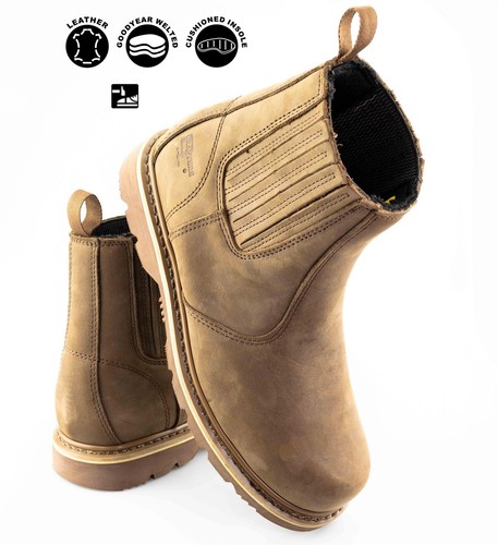 Mens leather goodyear welted - leather,