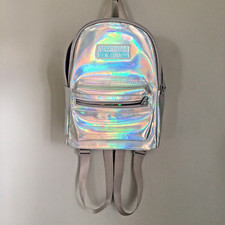 Abercrombie & Fitch Iridescent Sheen Mini Backpack Girls Women Adjustable Straps