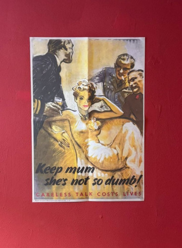 Wartime poster keep - -, mum