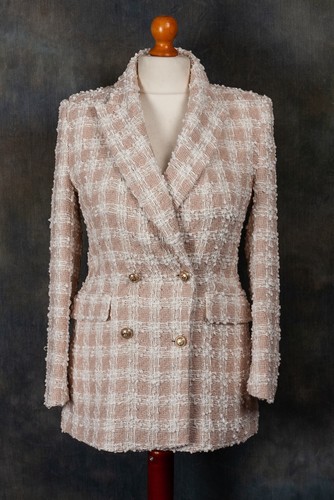 Zara plaid textured boucle - textured,