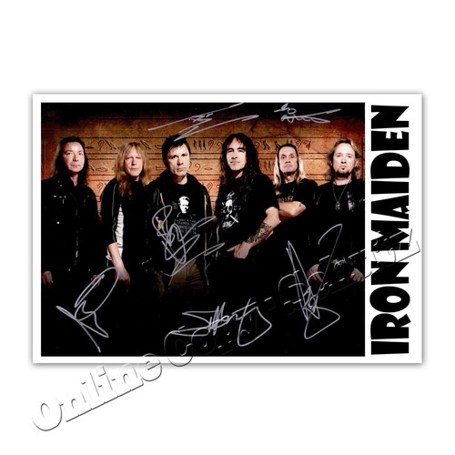Iron maiden signed by all - iron,