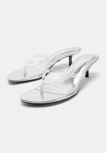 Zara vinyl toe post metallic - toe,