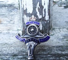 Vintage WW1 / WW2  Royal Artillery Silver & enamel Spoon  (3