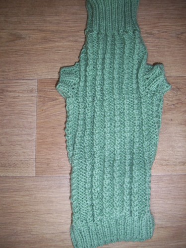 Brand new hand - knitted, ribbed