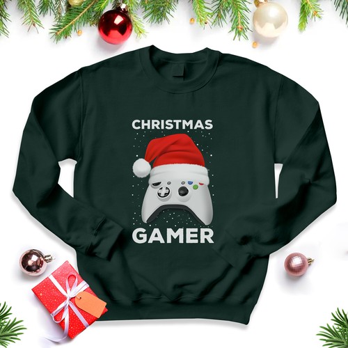 Christmas gamer jumper - christmas,