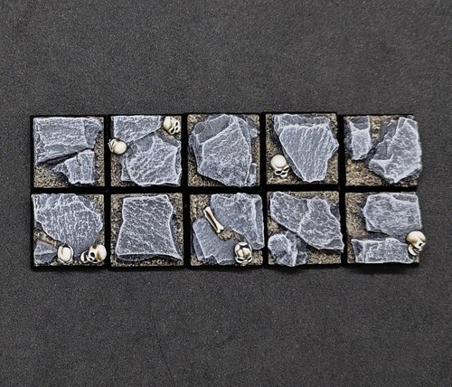 20mm square resin - , bases