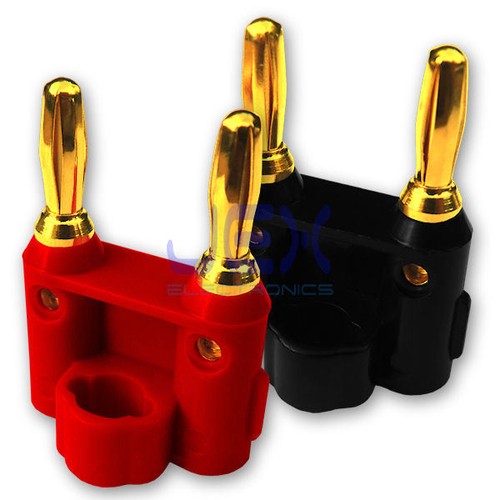 Twin dual 4mm banana plug - twin,