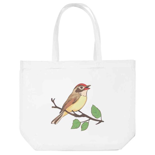 Singing bird tote shopping - 'singing,