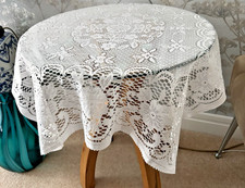 Vintage white polyester fine - ,