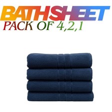 Pack 4,2,1 Extra Large Jumbo Bath Sheets 100% Premium Egyptian Cotton Soft Towel